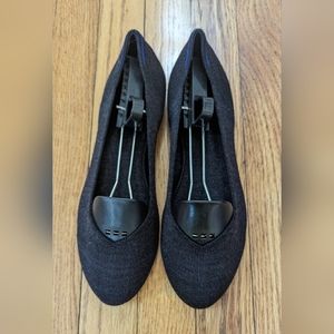 Charcoal Rothys Merino Flats